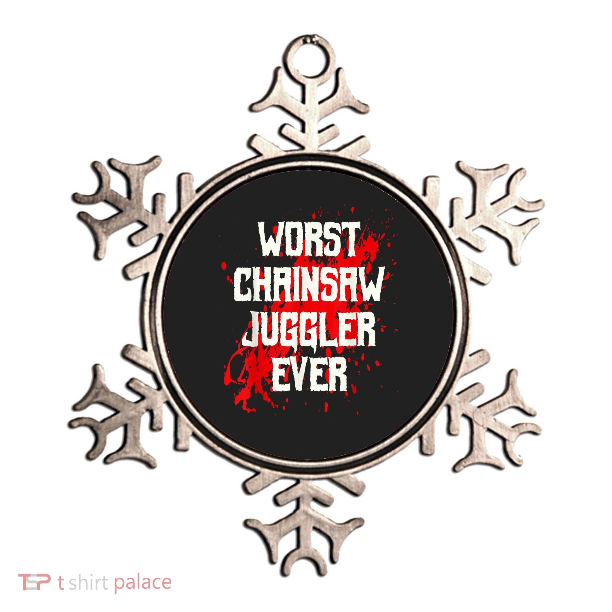 Funny Ampu Hand Arm Amputation Worst Chainsaw Juggler Ornament