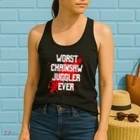 Funny Ampu Hand Arm Amputation Worst Chainsaw Juggler Women's Tank Top thumb 2