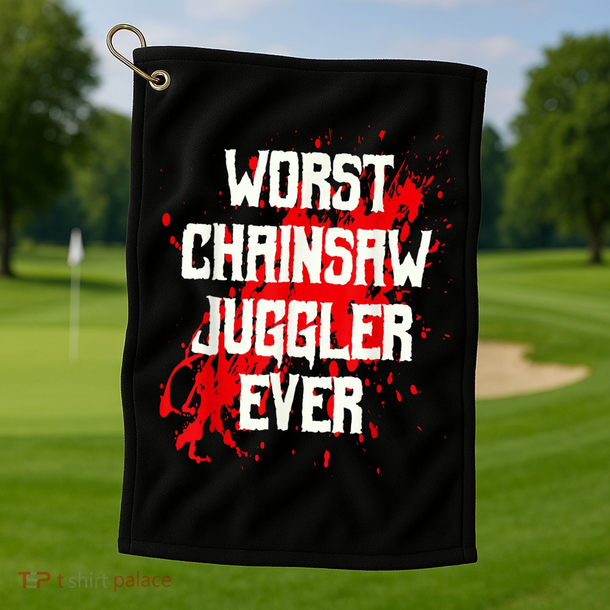 Funny Ampu Hand Arm Amputation Worst Chainsaw Juggler Golf Towel