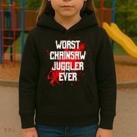 Funny Ampu Hand Arm Amputation Worst Chainsaw Juggler Kids Hoodie thumb 3