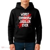 Funny Ampu Hand Arm Amputation Worst Chainsaw Juggler Kids Hoodie thumb 4