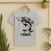 Funny Adult Humor Fishing Just The Tip T-Shirt thumb 2