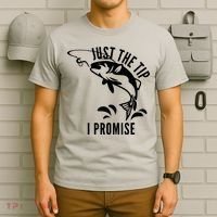 Funny Adult Humor Fishing Just The Tip T-Shirt thumb 6