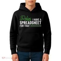 Funny Accountant I Have A Spreadsheet For That Accounting Kids Hoodie thumb 4