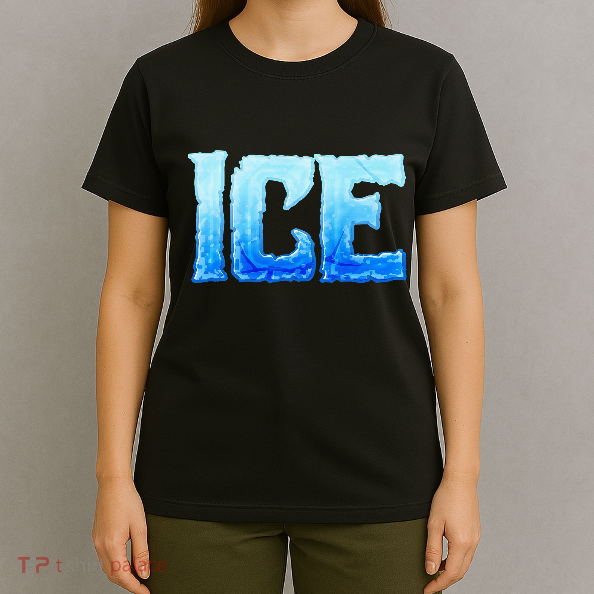 Fire And Ice Funny DIY Group Couples Halloween Costume Ice T-Shirt