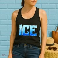 Fire And Ice Funny DIY Group Couples Halloween Costume Ice Women's Tank Top thumb 2