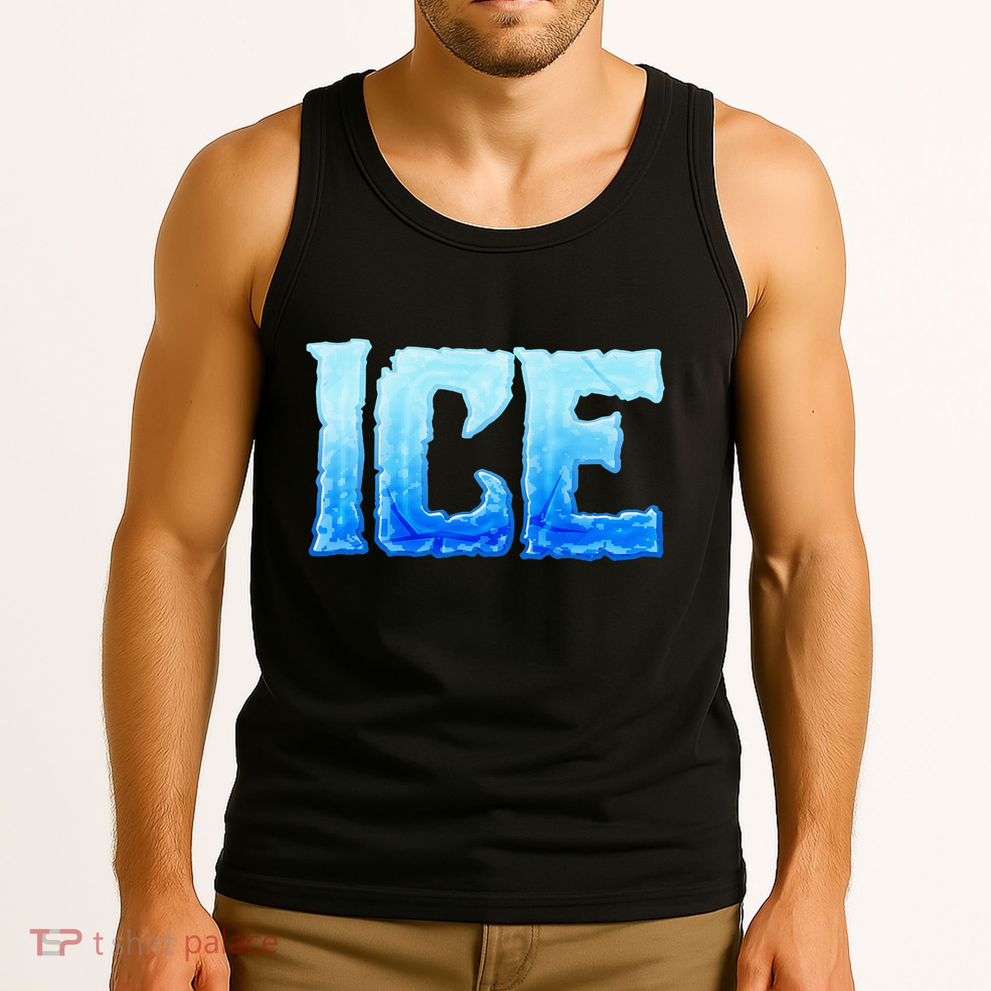 Fire And Ice Funny DIY Group Couples Halloween Costume Ice Tank Top