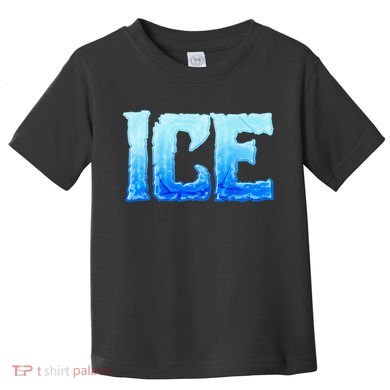 Fire And Ice Funny DIY Group Couples Halloween Costume Ice Toddler T-Shirt