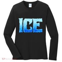 Fire And Ice Funny DIY Group Couples Halloween Costume Ice Women's Long Sleeve Shirt thumb 0