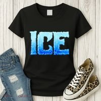 Fire And Ice Funny DIY Group Couples Halloween Costume Ice Women's T-Shirt thumb 3