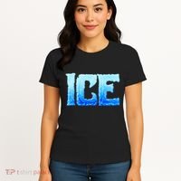 Fire And Ice Funny DIY Group Couples Halloween Costume Ice Women's T-Shirt thumb 4