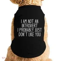 Funny Antisocial Introvert Doggie Tank thumb 0
