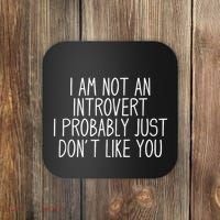 Funny Antisocial Introvert Coaster thumb 0