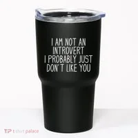 Funny Antisocial Introvert Tumbler thumb 0