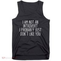 Funny Antisocial Introvert Tank Top thumb 0