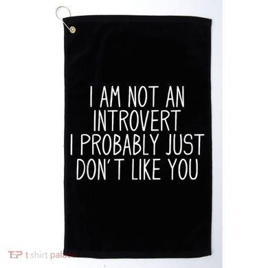 Funny Antisocial Introvert Golf Towel