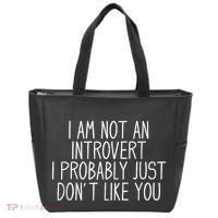 Funny Antisocial Introvert Tote Bag thumb 0