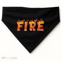 Fire And Ice Last Minute Halloween Matching Couple Costume USA-Made Doggie Bandana thumb 0