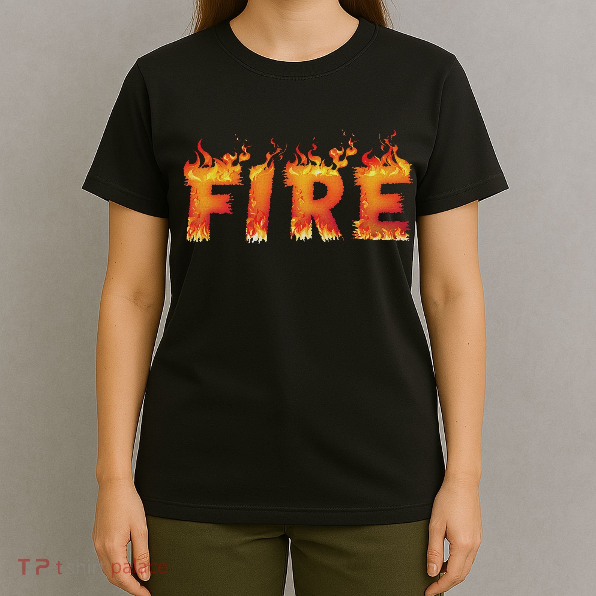 Fire And Ice Last Minute Halloween Matching Couple Costume T-Shirt