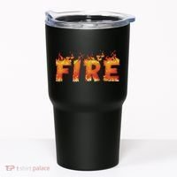 Fire And Ice Last Minute Halloween Matching Couple Costume Tumbler thumb 0