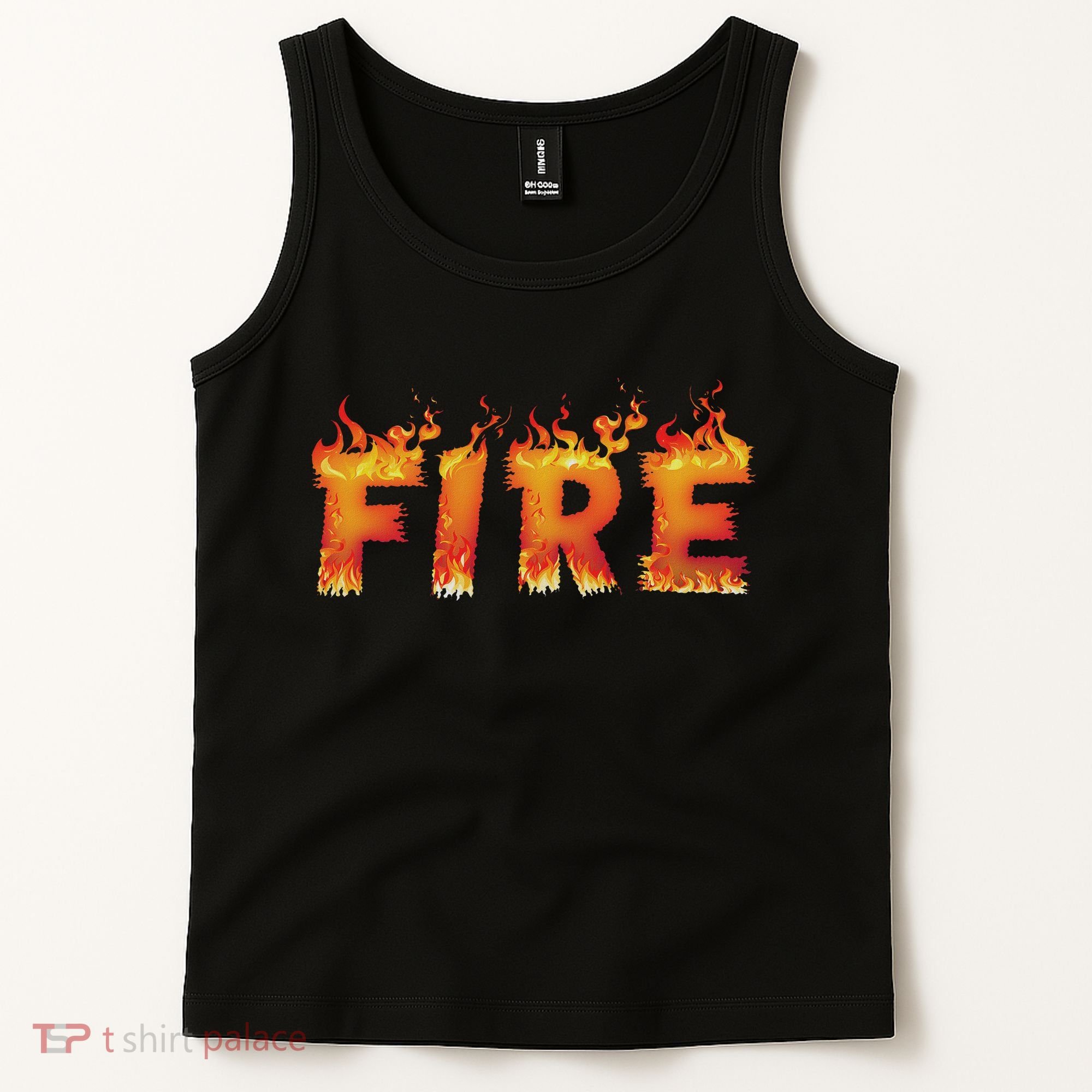 Fire And Ice Last Minute Halloween Matching Couple Costume Tank Top