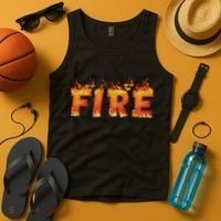 Fire And Ice Last Minute Halloween Matching Couple Costume Tank Top thumb 4