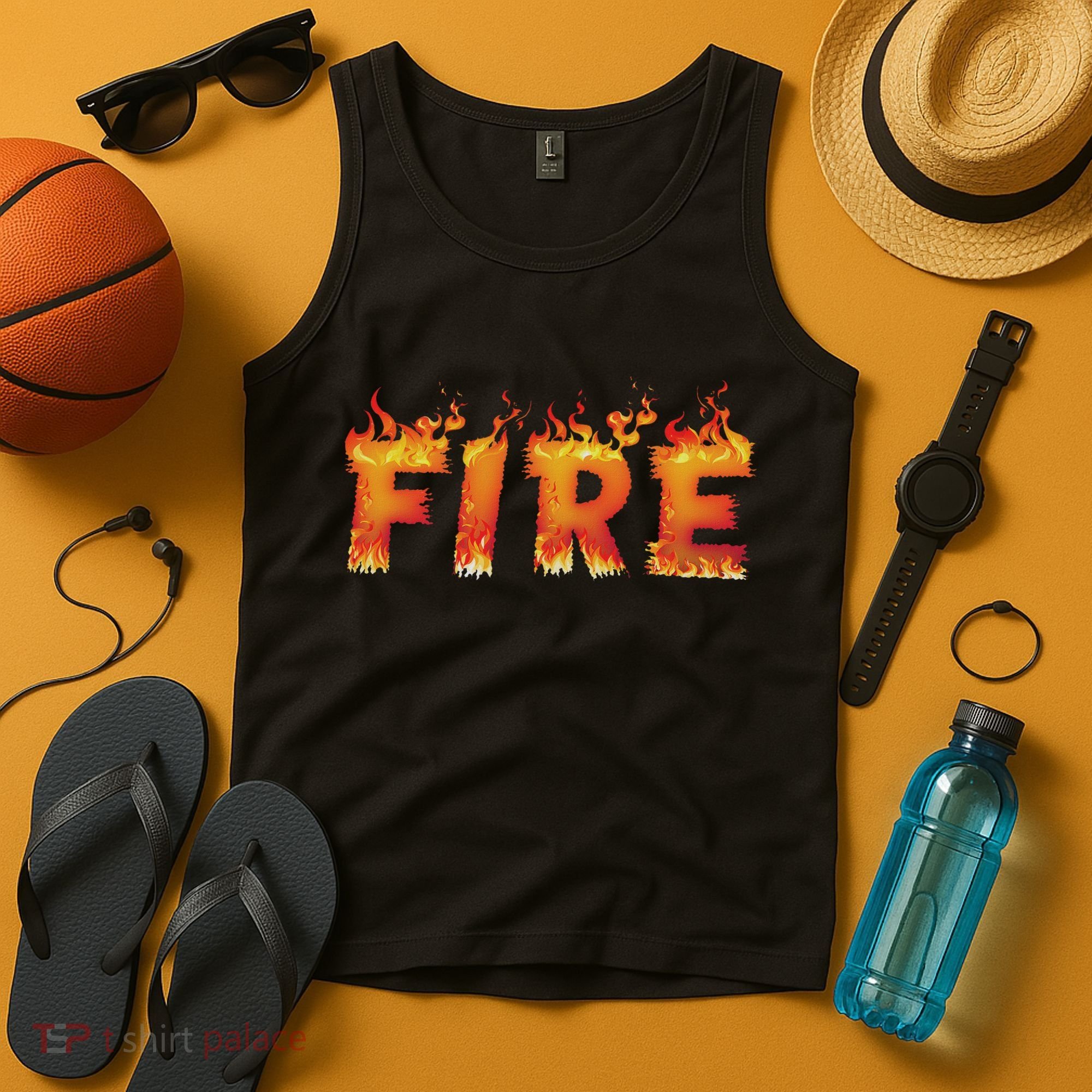 Fire And Ice Last Minute Halloween Matching Couple Costume Tank Top