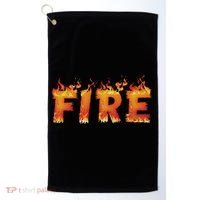 Fire And Ice Last Minute Halloween Matching Couple Costume Golf Towel thumb 0