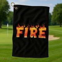Fire And Ice Last Minute Halloween Matching Couple Costume Golf Towel thumb 1