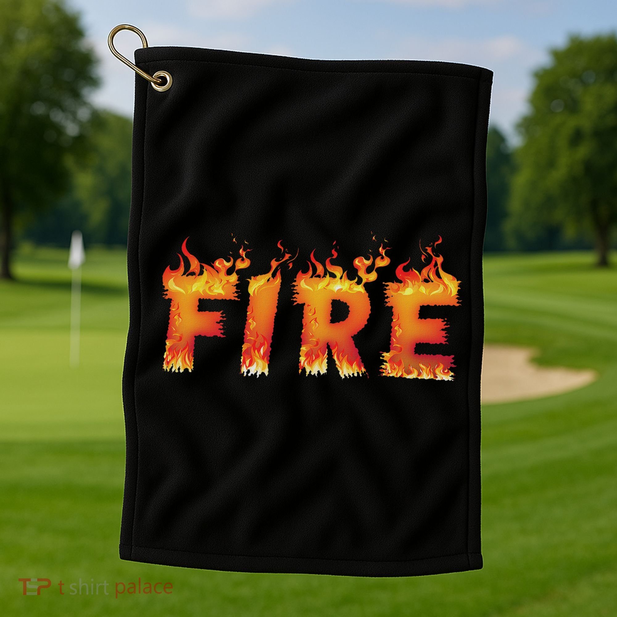 Fire And Ice Last Minute Halloween Matching Couple Costume Golf Towel
