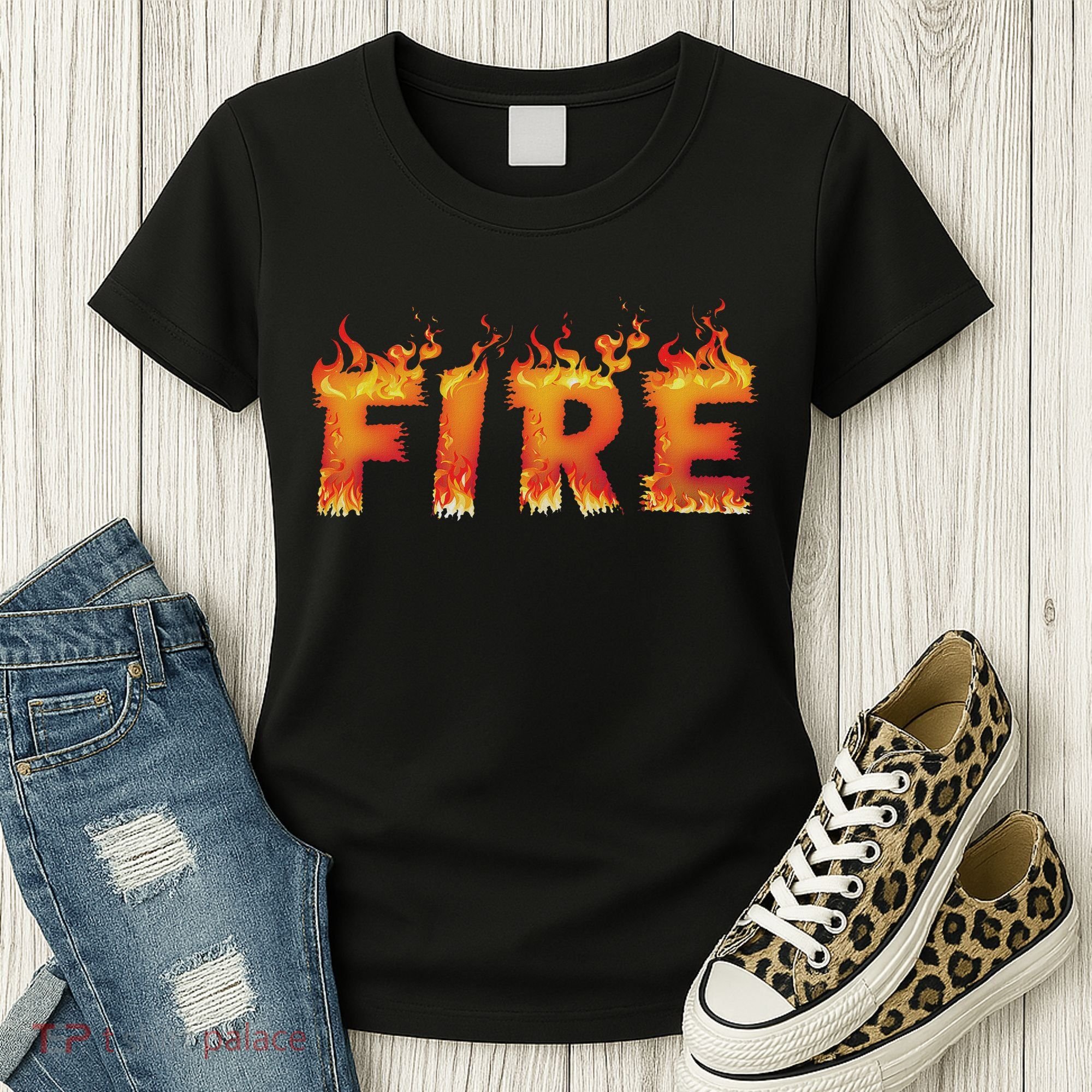 Fire And Ice Last Minute Halloween Matching Couple Costume Women's T-Shirt