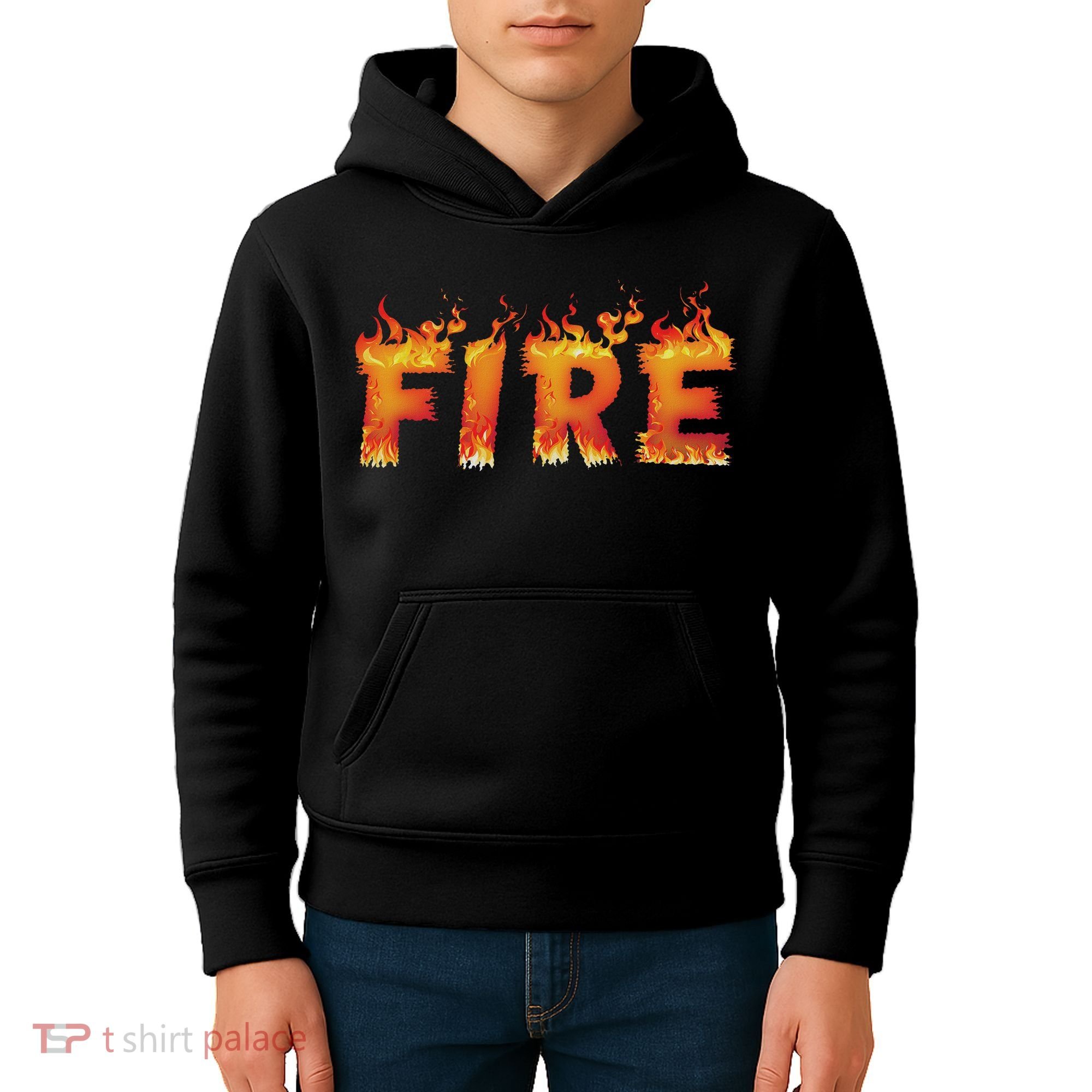 Fire And Ice Last Minute Halloween Matching Couple Costume Kids Hoodie