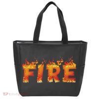 Fire And Ice Last Minute Halloween Matching Couple Costume Tote Bag thumb 0
