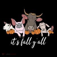 Farm Animals ItS Fall YAll Pumpkins Autumn Halloween Gift Coffee Mug thumb 5