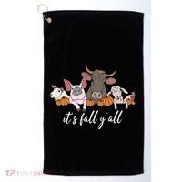 Farm Animals ItS Fall YAll Pumpkins Autumn Halloween Gift Golf Towel thumb 0