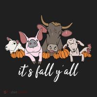 Farm Animals ItS Fall YAll Pumpkins Autumn Halloween Gift Golf Towel thumb 3