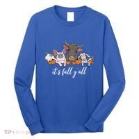 Farm Animals ItS Fall YAll Pumpkins Autumn Halloween Gift Long Sleeve Shirt thumb 0