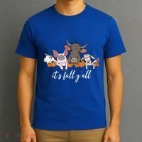 Farm Animals ItS Fall YAll Pumpkins Autumn Halloween Gift T-Shirt thumb 3