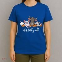Farm Animals ItS Fall YAll Pumpkins Autumn Halloween Gift T-Shirt thumb 4