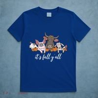 Farm Animals ItS Fall YAll Pumpkins Autumn Halloween Gift T-Shirt thumb 5
