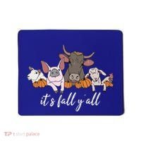 Farm Animals ItS Fall YAll Pumpkins Autumn Halloween Gift Mousepad thumb 0