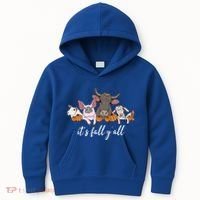 Farm Animals ItS Fall YAll Pumpkins Autumn Halloween Gift Kids Hoodie thumb 0