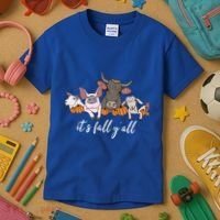 Farm Animals ItS Fall YAll Pumpkins Autumn Halloween Gift Kids T-Shirt thumb 3