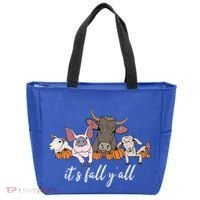 Farm Animals ItS Fall YAll Pumpkins Autumn Halloween Gift Tote Bag thumb 0