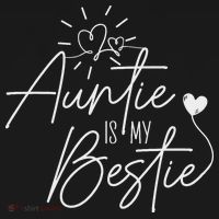 Funny Auntie Is My Bestie Auntie Niece Nephew Women's Hoodie thumb 2