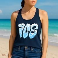 Fire And Ice Costume Halloween Family Matching Ice And Baby Women's Tank Top thumb 2