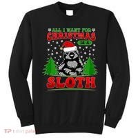 Funny All I Want For Christmas Is A Sloth Sweatshirt thumb 0