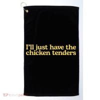 Funny animal I'll Just Have The Chicken Tenders   Golf Towel thumb 0