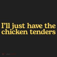 Funny animal I'll Just Have The Chicken Tenders   Golf Towel thumb 3