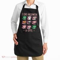 Funny Axolotl I Like Halloween A-Lotl Axolotl Costume Apron thumb 2